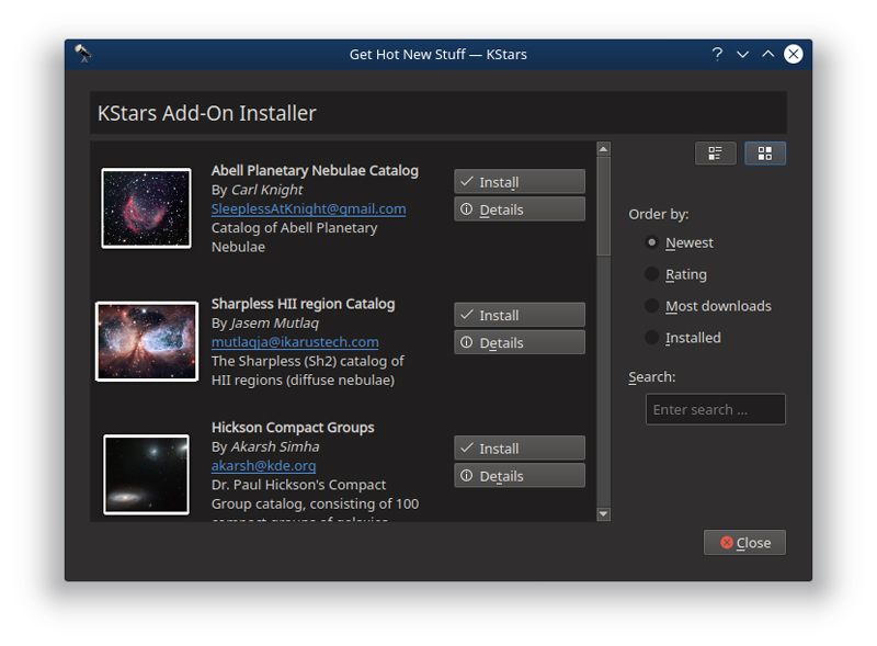 KStar data catalogs